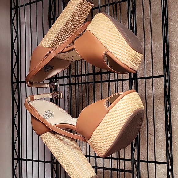 NWB Jessica Simpson Ginger Cookie Juba Calf Pisila Sandals Size 11M - Picture 5 of 6